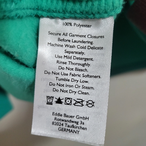 Eddie Bauer First Ascent Outpace Fleece Lined Green Women’s Hoodie, Size 2X - Picture 4 of 8